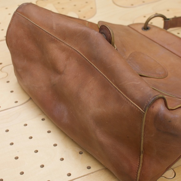 Vintage Marni 100% Leather Medium Size Brown Hobo Satchel Purse Made In Italy - Picture 7 of 17